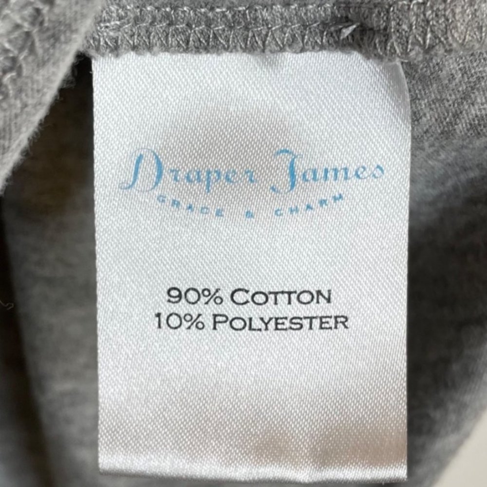 Draper James "Totes Y'All" Grey Tee, XS - Picture 7 of 7
